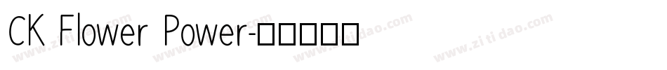 CK Flower Power字体转换
